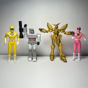 Power Rangers, Transformers, Gundam Action Figures.